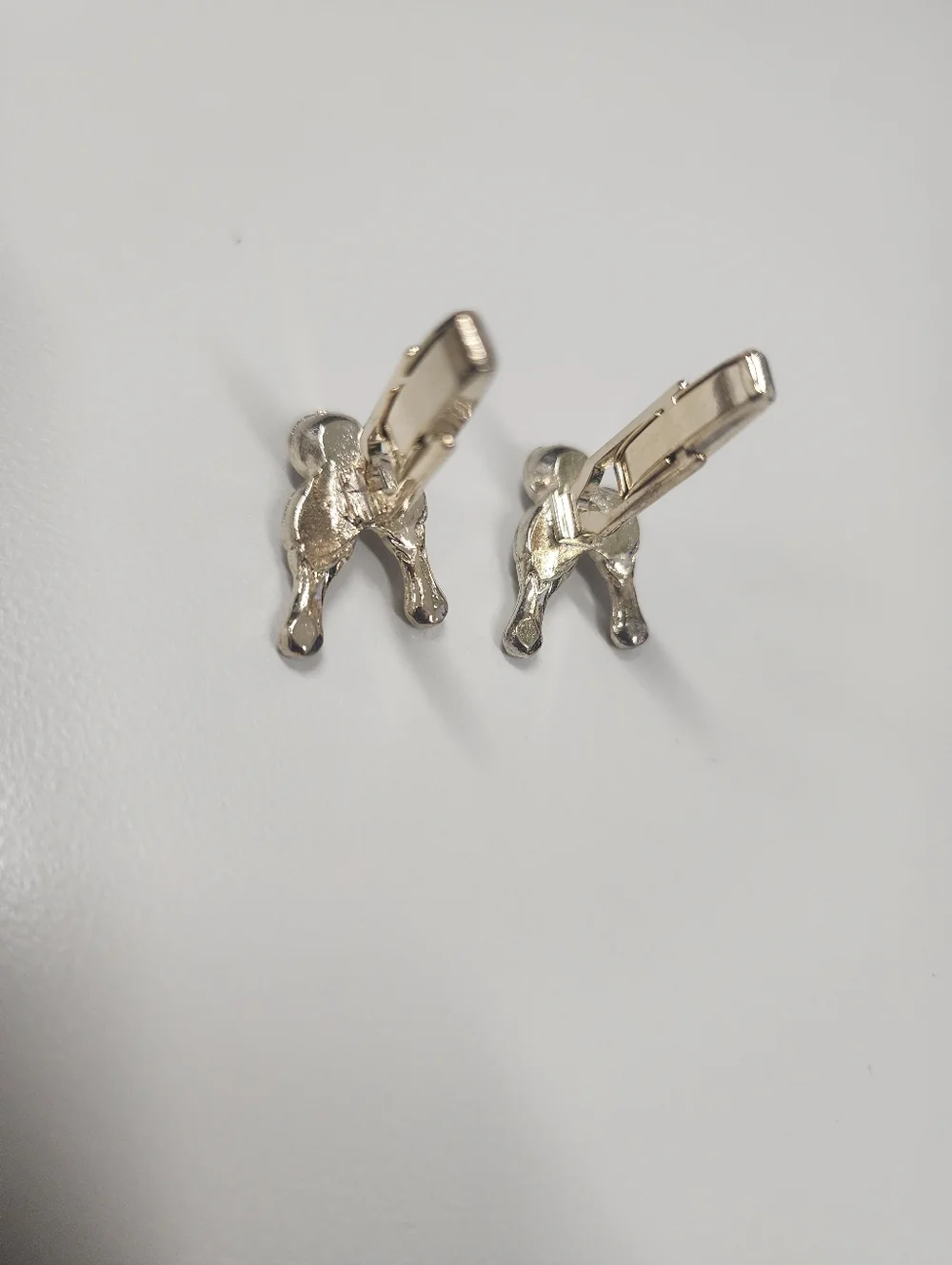 Figural Bowling Cuff links 3D Bowling Ball & Pins Novelty Retro Gold-Tone Sports